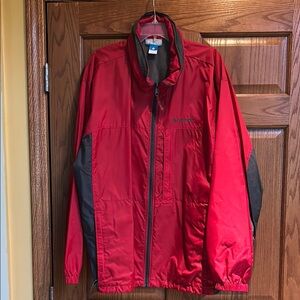 Columbia Men's Red Windbreaker Jacket